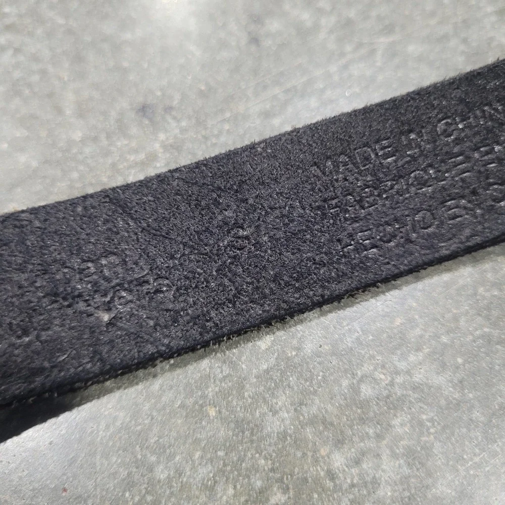 Urban Outfitters Belt Black Sml Western Etched Cowboy Cowgirl Ranch Rodeo Scroll